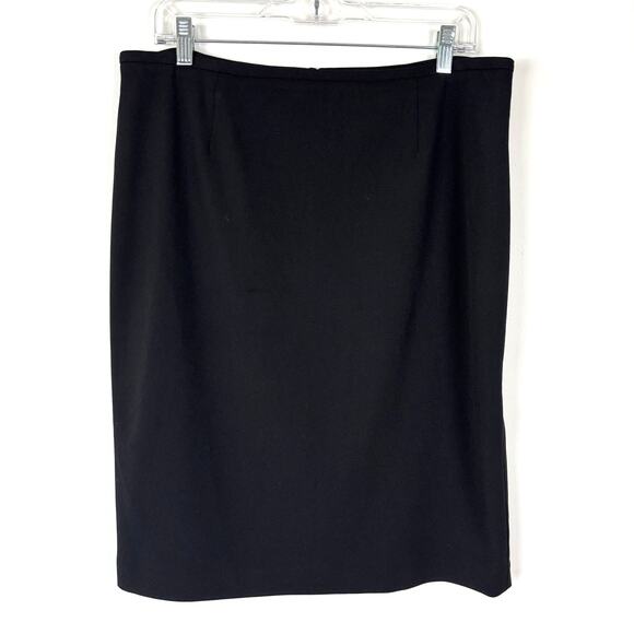Calvin Klein Black Pencil Skirt 14 minimalist office career - Picture 1 of 7